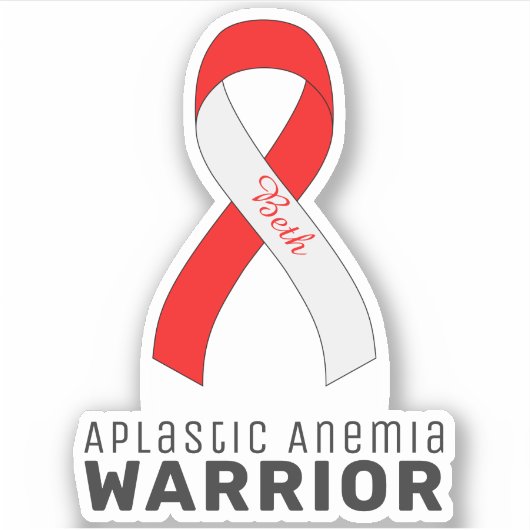 Aplastic Anämia Vinyl Sticker (Vorderseite)