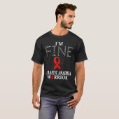 Aplastic Anemia Warrior Im Fine T-Shirt (Vorne ganz)