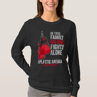 Aplastische Anämie Aufklärung Monat Gloves Rotes B T-Shirt