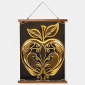 Aplle´1 Wandteppich Mit Holzrahmen (Vorderseite)