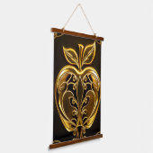 Aplle´1 Wandteppich Mit Holzrahmen (Gewinkelt)