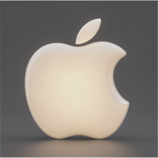 Aplle´6 Aufkleber (Vorderseite)