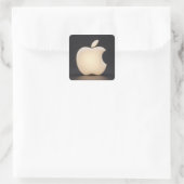 Aplle´6 Quadratischer Aufkleber (Tasche)