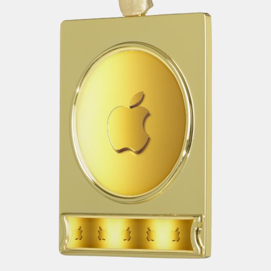 Aplle Banner-Ornament Gold (Links)