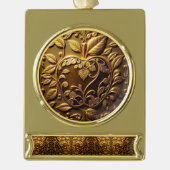 Aplle Banner-Ornament Gold (Vorderseite)