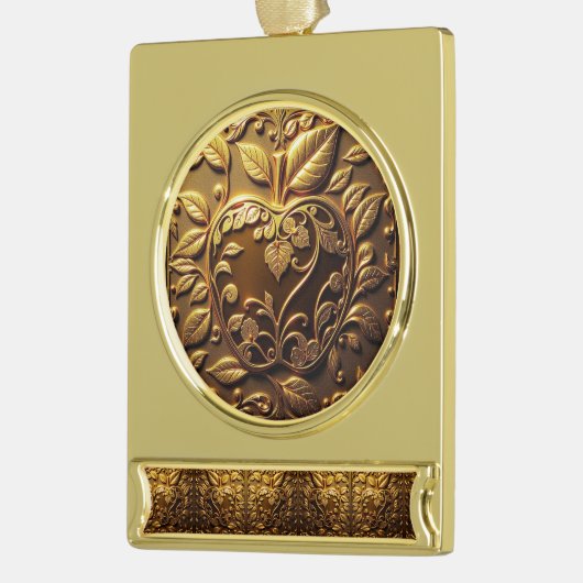 Aplle Banner-Ornament Gold (Links)