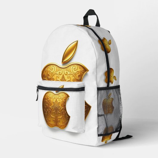 Aplle Bedruckter Rucksack (Rückseitige Ecke Rechts)