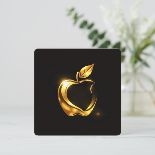 Aplle Feiertagskarte (Stehend Vorderseite)