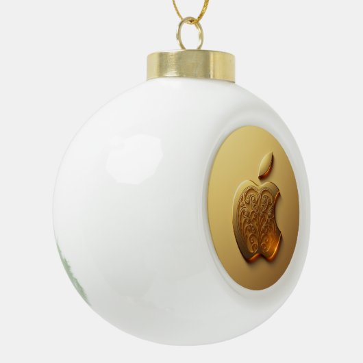 Aplle Keramik Kugel-Ornament (Links)