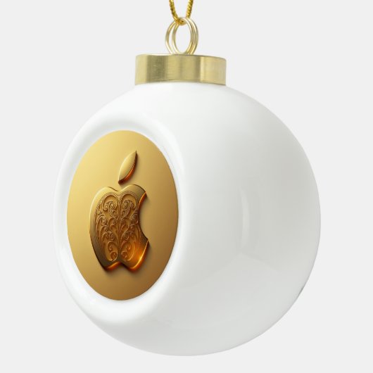 Aplle Keramik Kugel-Ornament (Rechts)