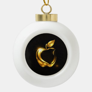 Aplle Keramik Kugel-Ornament