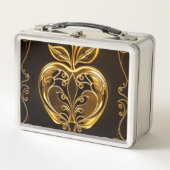 Aplle Metall Brotdose (Vorderseite)