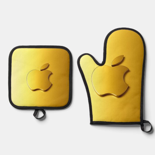 Aplle Ofenhandschuh & Topflappen-Set (Vorderseite)