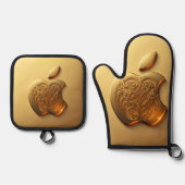 Aplle Ofenhandschuh & Topflappen-Set (Vorderseite)