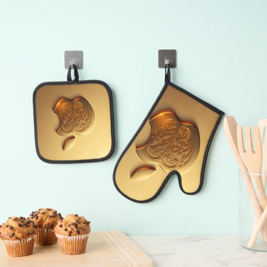 Aplle Ofenhandschuh & Topflappen-Set (Insitu (Hängend))