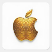 Aplle Quadratischer Aufkleber (Vorderseite)