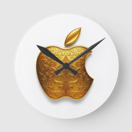 Aplle Runde Wanduhr