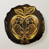 Aplle Rundes Kissen (Rückseite)