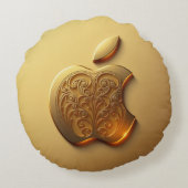 Aplle Rundes Kissen (Rückseite)