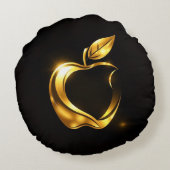 Aplle Rundes Kissen (Rückseite)