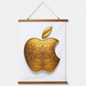 Aplle Wandteppich Mit Holzrahmen (Vorderseite)