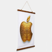 Aplle Wandteppich Mit Holzrahmen (Gewinkelt)