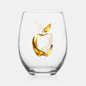 Aplle Weinglas Ohne Stiel (Vorderseite)