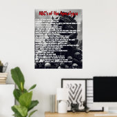 Apocalypse ABC's Poster (Heimbüro)