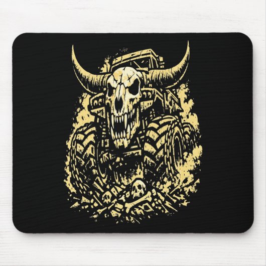 Apocalypse Bone Crusher Monster Truck  Mousepad (Vorne)