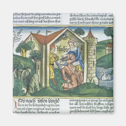 Apocrypha: Tobit is blinded by sparrow's droppings Magnet (Vorne)