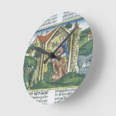 Apocrypha: Tobit is blinded by sparrow's droppings Runde Wanduhr (Winkel)