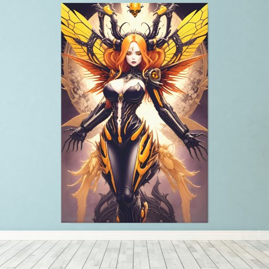 Apoidea - Queen Bee 004 Leinwanddruck (Insitu (Holzboden))