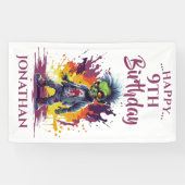 Apokalypse Birthday Zombie Boy Banner (Horizontal)