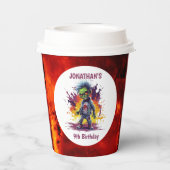 Apokalypse Birthday Zombie Boy Pappbecher (Rückseite)