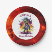 Apokalypse Birthday Zombie Boy Pappteller (Vorderseite)