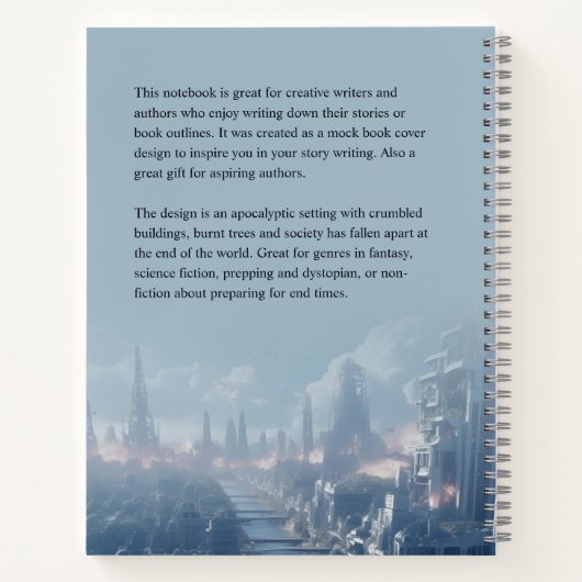 Apokalypse-Buchabdeckung Inspiration-Notebook Notizblock (Rückseite)