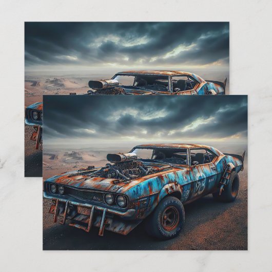 Apokalypse Classic Chevy Camaro Postkarte (Vorne/Hinten)