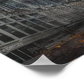 Apokalypse heute Abend brennende Stadt Poster (Ecke)