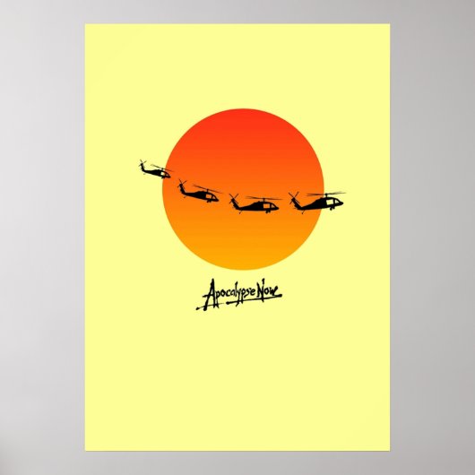 Apokalypse jetzt minimalistisches Shirt-Design Poster (Vorne)