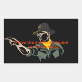 Apokalypse jetzt napalm Anführungsaufkleber Rechteckiger Aufkleber (Vorderseite)