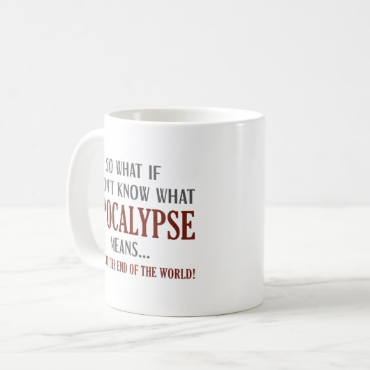 Apokalypse Kaffeetasse (Vorderseite Links)