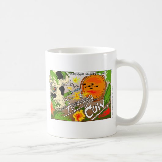 Apokalypse Kuh Funny spendet T-Shirts Karten etc. Kaffeetasse (Rechts)