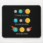 Apokalypse Lunar Solar Eclipse Space Mousepad (Vorne)