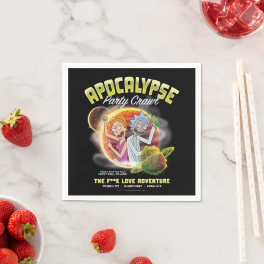 Apokalypse Party Crawl Serviette (Beispiel)