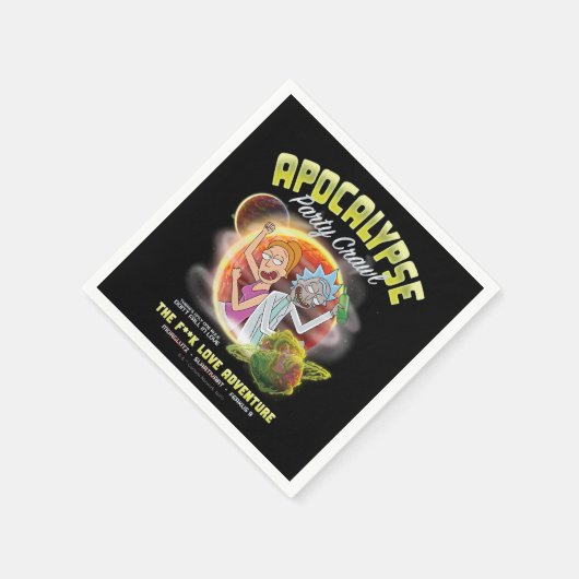 Apokalypse Party Crawl Serviette (Ecke)