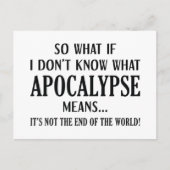 Apokalypse Postkarte (Vorderseite)