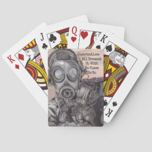Apokalypse-Quarantäne Sie fügen Text Geburtstagsge Spielkarten