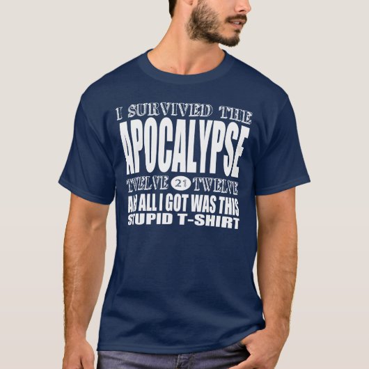 Apokalypse-Überlebend-T - Shirt (für Dunkelheit) (Vorderseite)