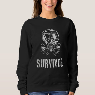 Apokalypse Überlebende Gasmaske Sweatshirt