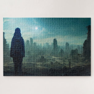 Apokalypse verliert Zivilisation Zukunft dystopisc Puzzle